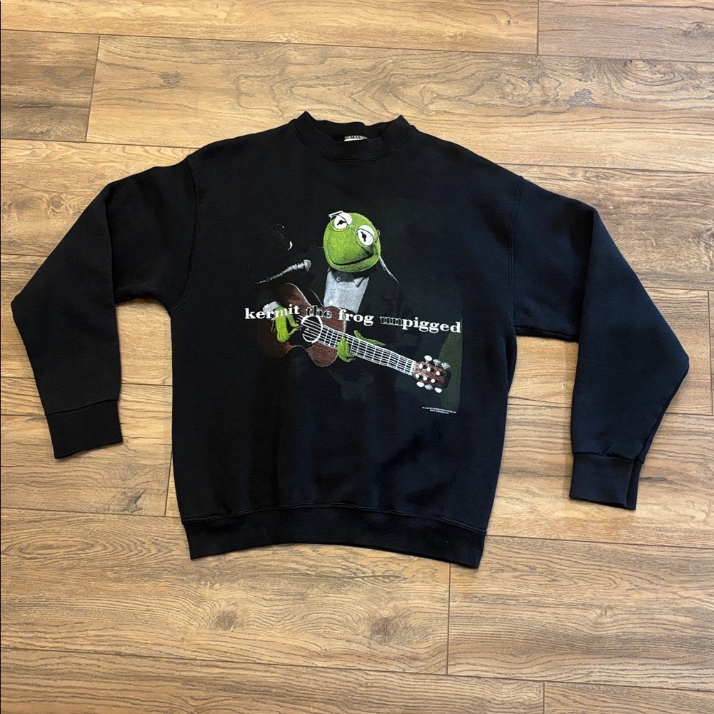 Vintage Kermit The Frog Unpigged Crewneck Size Large